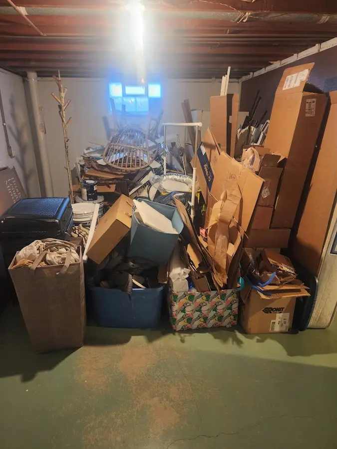 Roll-off dumpster container at job site for Yard Waste Dumpster Rental in Country Club Hills